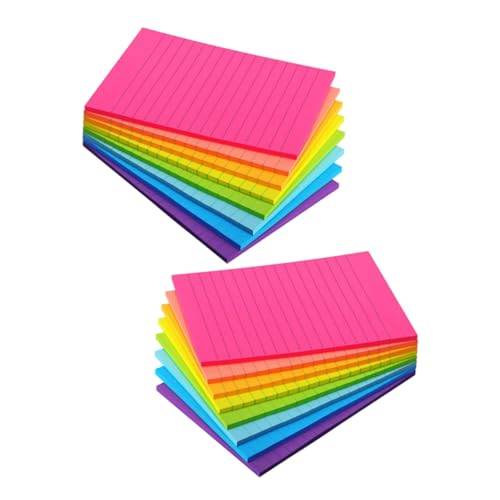Parliky Teiliges Selbstklebende Kleine Memo Pads mit Fluoreszierenden Farben Stark Haftende Notizzettel für Büro Schule und Zuhause Vielseitig Einsetzbar Rückstandsfrei Entfernbar von Parliky