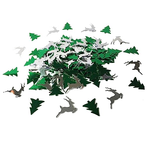 Parliky Tischkonfetti Form Von Weihnachtsbaum Und Elch Für Festliche Dekoration Grün Und Silber Ideal Für Weihnachtsfeiern Und Festliche Anlässe Parliky Tischkonfetti Form Von Weihnachtsbaum Und Elch Für Festliche Dekoration Grün Und Silber Ideal Für Weihnachtsfeiern Und Festliche Anlässe von Parliky