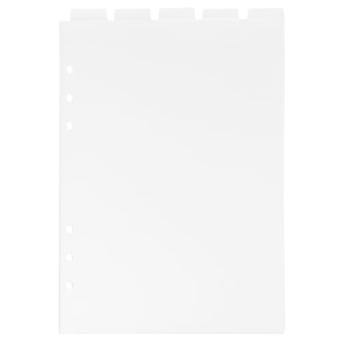 Parliky Transparente PVC Notizbuch-trennblätter mit Beschreibbaren Tabs Abnehmbare Registerseiten für Ringbuch Organizer und Bürobedarf Parliky Transparente PVC Notizbuch-trennblätter mit Beschreibbaren Tabs Abnehmbare Registerseiten für Ringbuch Organizer und Bürobedarf von Parliky