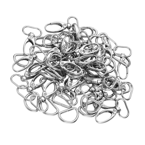 Parliky Umweltfreundlicher Zinklegierungs Hakenverschluss Vielseitiger Schmuckverschluss mit Drehbasis Stabile Karabiner für Armband und Taschenzubehör für DIY Schmuck und Parliky Umweltfreundlicher Zinklegierungs Hakenverschluss Vielseitiger Schmuckverschluss mit Drehbasis Stabile Karabiner für Armband und Taschenzubehör für DIY Schmuck und von Parliky