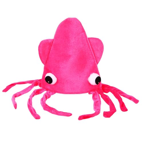 Parliky Velours Kreativer Lustiger Tentakelhut für Erwachsene Karneval Party Kostümaccessoire Auffälliger Neuartiger Kopfschmuck Rosa Parliky Velours Kreativer Lustiger Tentakelhut für Erwachsene Karneval Party Kostümaccessoire Auffälliger Neuartiger Kopfschmuck Rosa von Parliky
