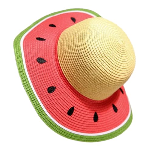 Parliky Wassermelonenhut Sommerhut Strohhut Sonnenhut Strohhut Fischerhut Damen Angelmütze Gartenmütze Strandhut Sommerhut Fischerhut Für Wanderhut von Parliky