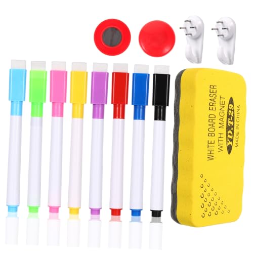 Parliky Whiteboard Zubehör Magnetisch Bunte Whiteboard Marker Magnetpins Haken Abwischbarer Schwamm Langlebig Sicher für Büro Schule Präsentationen Parliky Whiteboard Zubehör Magnetisch Bunte Whiteboard Marker Magnetpins Haken Abwischbarer Schwamm Langlebig Sicher für Büro Schule Präsentationen von Parliky