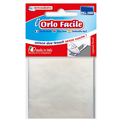 Parodi & Parodi, Artikelnr. 267 L'Orlo Facile Saum/Baumwollstoff für Hosen, Vorhänge und Röcke, Stoffbahn zum Zuschneiden und Aufbügeln, Farbe: weiß Parodi & Parodi, Artikelnr. 267 L'Orlo Facile Saum/Baumwollstoff für Hosen, Vorhänge und Röcke, Stoffbahn zum Zuschneiden und Aufbügeln, Farbe: weiß von PARODI & PARODI