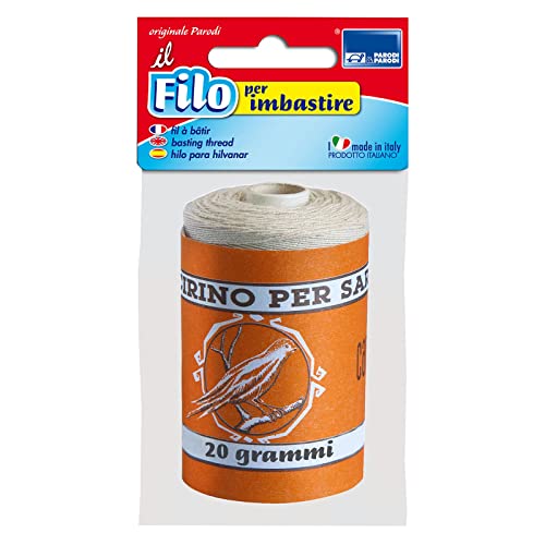 Parodi & Parodi 20 g Rot, Rolle aus Baumwolle zum Nähen, Nähgarn in Spule mit 20 g Farbe, Artikel 100% Made in Italy, Art. 660 Parodi & Parodi, Standard von PARODI & PARODI