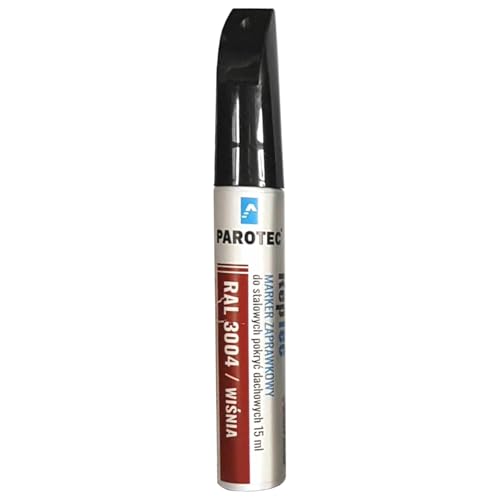 Parotec Retuschiermarker RepTec 15 ml Schnelltrocknende Acrylfarbe für Kratzer und Ausbesserungen, RAL 3004 Kirschrot, mit Korrosionsschutz und Retuschierfunktion Parotec Retuschiermarker RepTec 15 ml Schnelltrocknende Acrylfarbe für Kratzer und Ausbesserungen, RAL 3004 Kirschrot, mit Korrosionsschutz und Retuschierfunktion von Parotec