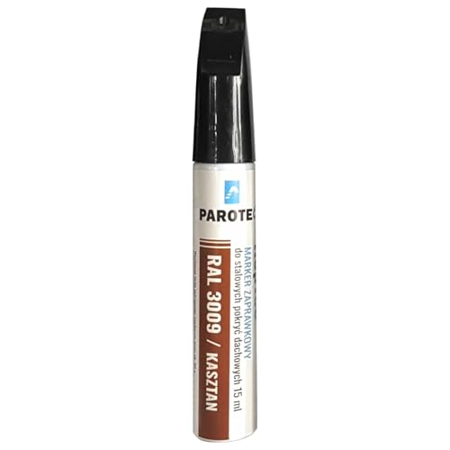 Parotec Retuschiermarker RepTec 15 ml Schnelltrocknende Acrylfarbe für Kratzer und Ausbesserungen, RAL 3009 Kastanienbraun, mit Korrosionsschutz und Retuschierfunktion Parotec Retuschiermarker RepTec 15 ml Schnelltrocknende Acrylfarbe für Kratzer und Ausbesserungen, RAL 3009 Kastanienbraun, mit Korrosionsschutz und Retuschierfunktion von Parotec