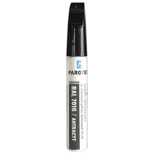 Parotec Retuschiermarker RepTec 15 ml Schnelltrocknende Acrylfarbe für Kratzer und Ausbesserungen, RAL 7016 Anthrazit, mit Korrosionsschutz und Retuschierfunktion Parotec Retuschiermarker RepTec 15 ml Schnelltrocknende Acrylfarbe für Kratzer und Ausbesserungen, RAL 7016 Anthrazit, mit Korrosionsschutz und Retuschierfunktion von Parotec