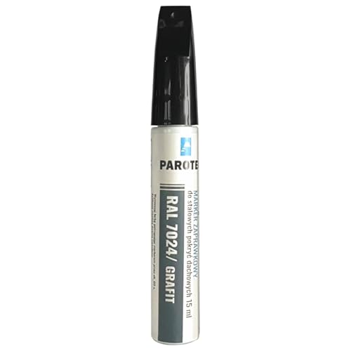 Parotec Retuschiermarker RepTec 15 ml Schnelltrocknende Acrylfarbe für Kratzer und Ausbesserungen, RAL 7024 Graphit, mit Korrosionsschutz und Retuschierfunktion Parotec Retuschiermarker RepTec 15 ml Schnelltrocknende Acrylfarbe für Kratzer und Ausbesserungen, RAL 7024 Graphit, mit Korrosionsschutz und Retuschierfunktion von Parotec