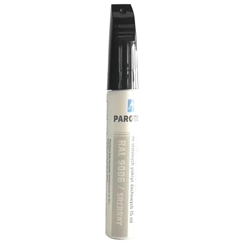 Parotec Retuschiermarker RepTec 15 ml Schnelltrocknende Acrylfarbe für Kratzer und Ausbesserungen, RAL 9006 Silbermetallic, mit Korrosionsschutz und Retuschierfunktion Parotec Retuschiermarker RepTec 15 ml Schnelltrocknende Acrylfarbe für Kratzer und Ausbesserungen, RAL 9006 Silbermetallic, mit Korrosionsschutz und Retuschierfunktion von Parotec