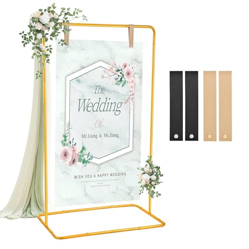 Hochzeitsschild-Halter, verstellbarer "Welcome to Our Wedding Sign Stand" mit Lederschild-Aufhängeriemen, Schilderregal, robuster Staffelei-Ständer für Schilder, Hochzeitssitzdiagrammständer Hochzeitsschild-Halter, verstellbarer "Welcome to Our Wedding Sign Stand" mit Lederschild-Aufhängeriemen, Schilderregal, robuster Staffelei-Ständer für Schilder, Hochzeitssitzdiagrammständer von ParseBio