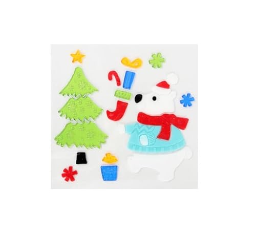 Aufkleber mit Gel, Weihnachtsbaum, 20 x 20 cm Aufkleber mit Gel, Weihnachtsbaum, 20 x 20 cm von Partilandia