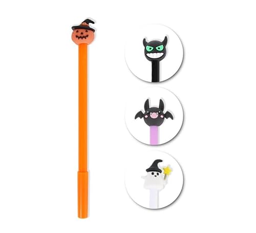 Packung mit 48 Halloween-Kugelschreibern in verschiedenen Modellen, 17,5 cm von Partilandia