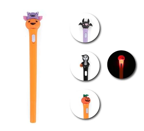 Packung mit 48 Halloween-Kugelschreibern in verschiedenen Modellen, 17,5 cm von Partilandia