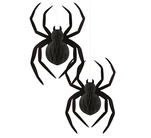 Partilandia Packung mit 2 Papierspinnen 24 x 35 cm von Partilandia