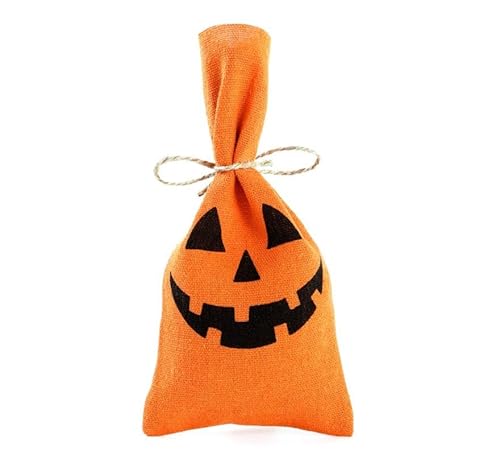 Partilandia Packung mit 4 Halloween-Taschen aus Stoff, 10 x 20 cm Partilandia Packung mit 4 Halloween-Taschen aus Stoff, 10 x 20 cm von Partilandia