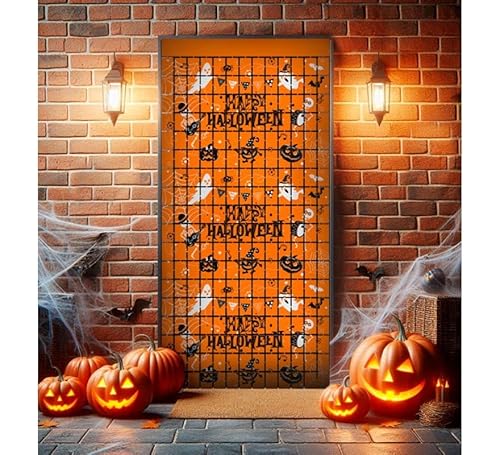 Vorhang Happy Halloween, kariert, 1 x 2 m Vorhang Happy Halloween, kariert, 1 x 2 m von Partilandia