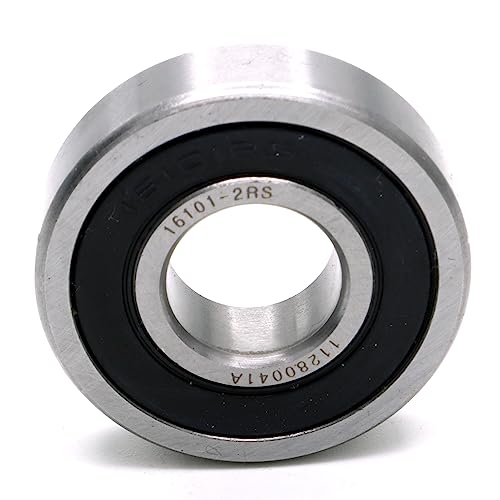Parts and Parts Rillenkugellager 16101 2RS, 12x30x8mm, DIN 625 ISO 15, Hochgeschwindigkeits-Radiallager, reibungsarm, leichtgängig, ideal für Fahrzeuggetriebe und Industriemaschinen von Parts and Parts