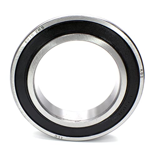 Parts and Parts Rillenkugellager 6010 2RS, 50x80x16mm, DIN 625 ISO 15, Hochgeschwindigkeits-Radiallager, reibungsarm, leichtgängig, ideal für Fahrzeuggetriebe und Industriemaschinen von Parts and Parts