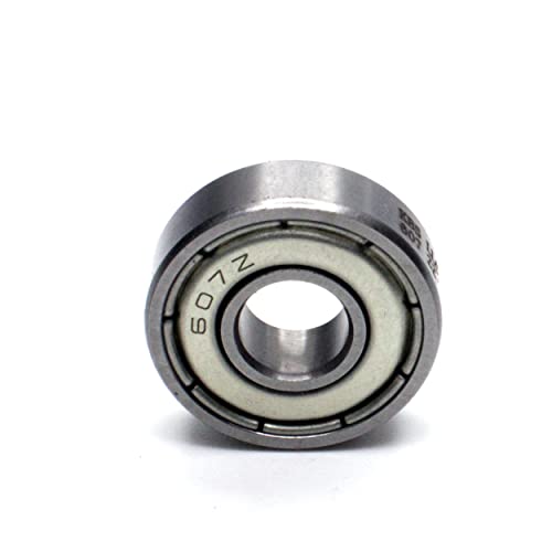 Parts and Parts Rillenkugellager 607 2Z, 7x19x6mm, DIN 625 ISO 15, Hochgeschwindigkeits-Radiallager, reibungsarm, leichtgängig, ideal für Fahrzeuggetriebe und Industriemaschinen von Parts and Parts