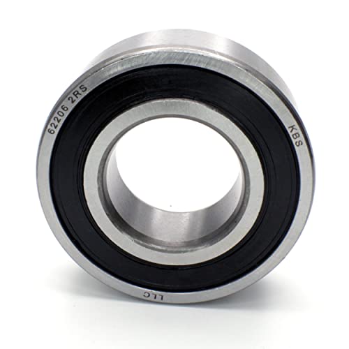 Parts and Parts Rillenkugellager 62206 2RS, 30x62x20mm, DIN 625 ISO 15, Hochgeschwindigkeits-Radiallager, reibungsarm, leichtgängig, ideal für Fahrzeuggetriebe und Industriemaschinen von Parts and Parts