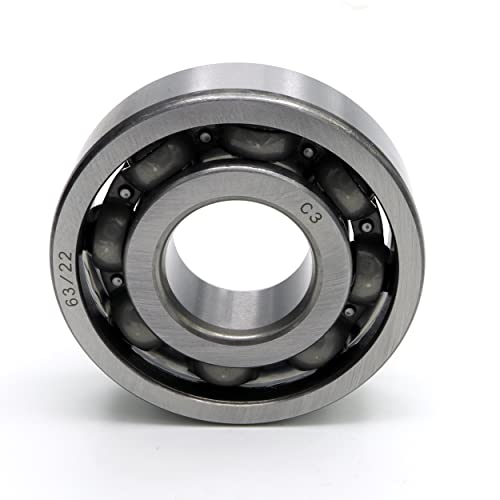 Parts and Parts Rillenkugellager 63/22 c3, 22x56x16mm, DIN 625 ISO 15, Hochgeschwindigkeits-Radiallager, reibungsarm, leichtgängig, ideal für Fahrzeuggetriebe und Industriemaschinen von Parts and Parts
