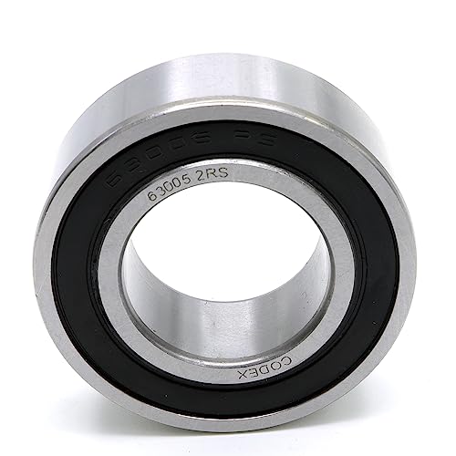 Parts and Parts Rillenkugellager 63005 2RS, 25x47x16mm, DIN 625 ISO 15, Hochgeschwindigkeits-Radiallager, reibungsarm, leichtgängig, ideal für Fahrzeuggetriebe und Industriemaschinen von Parts and Parts
