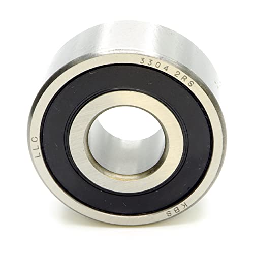 Parts and Parts Schrägkugellager 3304/5304 2RS 20x52x22,2mm, DIN 628, zweireihig, Reibungsarm, abgedichtetes Lager für radiale & axiale Belastungen, Ideal für Industrie- & Automobilanwendungen von Parts and Parts