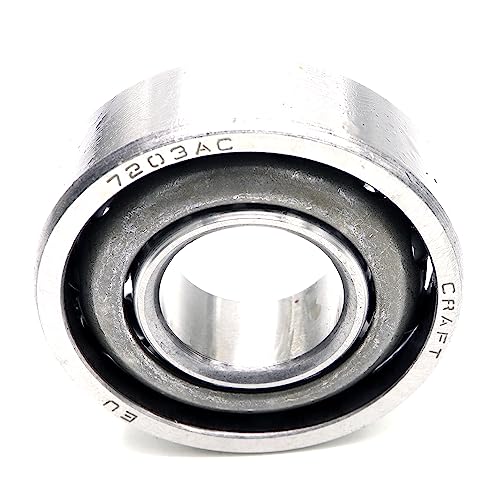 Parts and Parts Schrägkugellager 7203 c3 17x40x12mm, DIN 628, zweireihig, Reibungsarm, abgedichtetes Lager für radiale & axiale Belastungen, Ideal für Industrie- & Automobilanwendungen von Parts and Parts