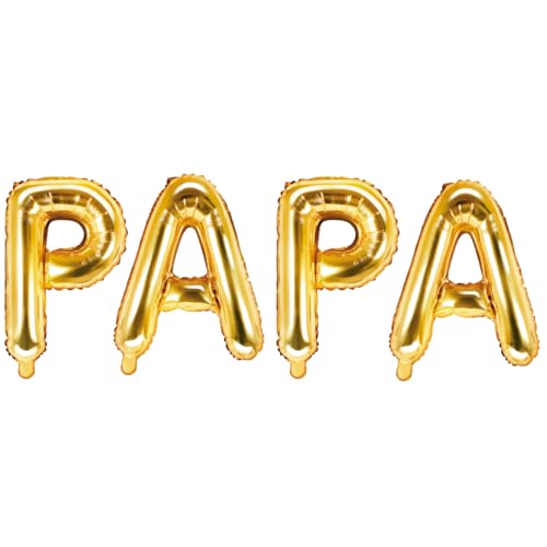 Party Austria Folienballon Schriftzug 35cm Höhe Buchstabenballon Mama/Papa/Oma/Opa Luftballon (Papa) von Party Austria