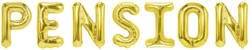 Party Austria Folienballon Schriftzug 35cm Höhe Buchstabenballon Taufe/Kommunion/Ruhestand Luftballon (Pension) von Party Austria