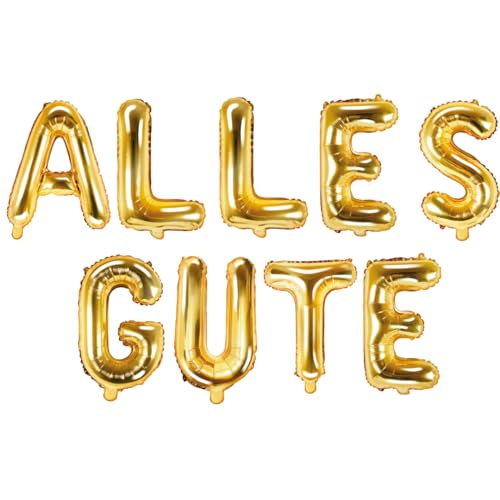 Party Austria Folienballon Schriftzug 35cm Höhe Buchstabenballon Welcome Home/Willkommen/Alles Liebe/Danke Luftballon (Alles Gute) von Party Austria