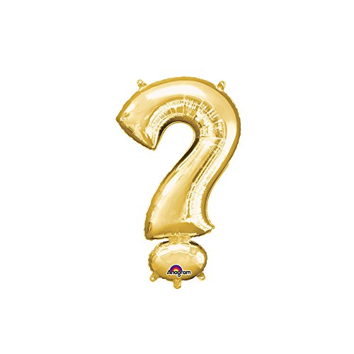 NEU Folienballon Satzzeichen ?, gold, 55x91cm NEU Folienballon Satzzeichen ?, gold, 55x91cm von PARTY DISCOUNT