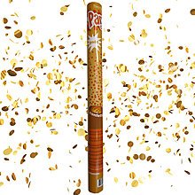 NEU Konfetti-Shooter, Gold-Flitter, ca. 60 cm von Party Discount