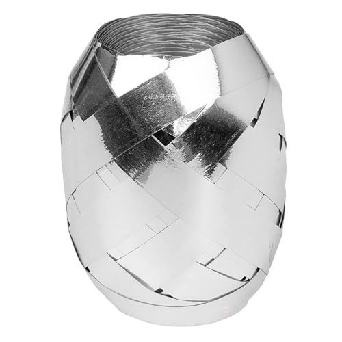Party Discount Geschenkband, Polyband, 10mm Breite, 30m, silber glänzend, Schleifenband für Präsente, Deko, Basteln Party Discount Geschenkband, Polyband, 10mm Breite, 30m, silber glänzend, Schleifenband für Präsente, Deko, Basteln von Party Discount