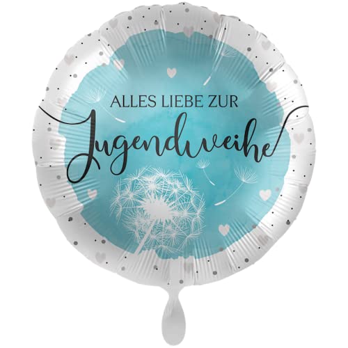 1 Folienballon Alles Liebe zur Jugendweihe weiß hellblau ca 43 cm ungefüllt Ballongas geeignet 1 Folienballon Alles Liebe zur Jugendweihe weiß hellblau ca 43 cm ungefüllt Ballongas geeignet von Party Factory