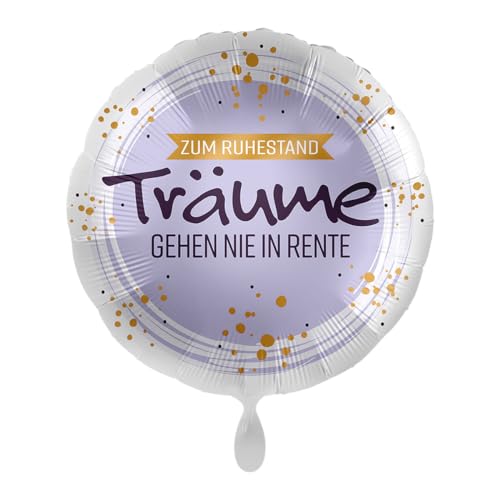 1 Folienballon Ruhestand Träume gehen nie in Rente bunt 43 cm ungefüllt Ballongas geeignet 1 Folienballon Ruhestand Träume gehen nie in Rente bunt 43 cm ungefüllt Ballongas geeignet von Party Factory