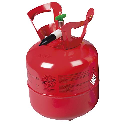 Heliumflasche 0,14 m³ – Rot – Einheitsgröße Heliumflasche 0,14 m³ – Rot – Einheitsgröße von Party Factory