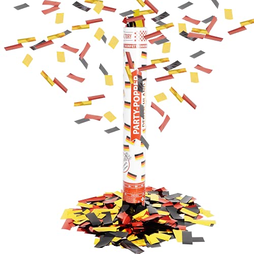 Party Factory 1 Party Popper, 40 cm, Deutschland Konfetti bis 8 m Effekthöhe, Fanartikel für WM oder EM, Länderspiele Party Factory 1 Party Popper, 40 cm, Deutschland Konfetti bis 8 m Effekthöhe, Fanartikel für WM oder EM, Länderspiele von Party Factory