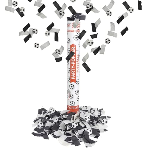 Party Factory 1 Party Popper, 40 cm, Fußball Konfetti bis 8 m Effekthöhe, Fanartikel für WM oder EM, Fußballspiele, Länderspiele Party Factory 1 Party Popper, 40 cm, Fußball Konfetti bis 8 m Effekthöhe, Fanartikel für WM oder EM, Fußballspiele, Länderspiele von Party Factory