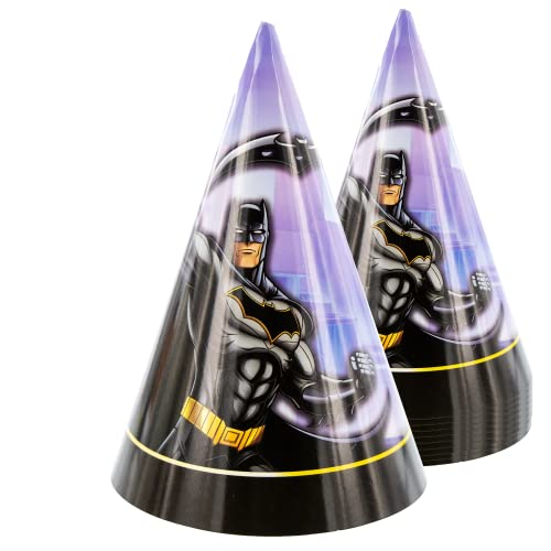 Party Factory `Batman´ 10 Partyhütchen, ca. 10x16cm, bunt, Partyhüte aus Pappe für Kindergeburtstag oder Mottoparty Party Factory `Batman´ 10 Partyhütchen, ca. 10x16cm, bunt, Partyhüte aus Pappe für Kindergeburtstag oder Mottoparty von Party Factory