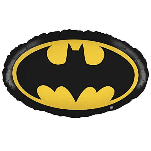 Party Factory Batman Folienballon mit Logo, Ø45cm, schwarz, gelb, Heliumballon zum Geburtstag oder zur Superhelden-Mottoparty Party Factory Batman Folienballon mit Logo, Ø45cm, schwarz, gelb, Heliumballon zum Geburtstag oder zur Superhelden-Mottoparty von Party Factory