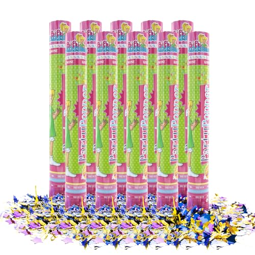 Party Factory `Bibi Blocksberg´ Party Popper 10er Set, 40 cm Konfettikanone mit bunt schimmerndem Konfetti, bis zu 8 m Flughöhe Party Factory `Bibi Blocksberg´ Party Popper 10er Set, 40 cm Konfettikanone mit bunt schimmerndem Konfetti, bis zu 8 m Flughöhe von Party Factory