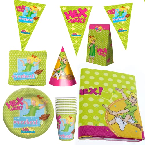 Party Factory `Bibi Bocksberg´ XXL-Set, 10 Becher, 10 Teller, 20 Servietten, 1 Tischdecke, 1 Wimpelkette, 10 Partyhüte und 10 Partytüten Party Factory `Bibi Bocksberg´ XXL-Set, 10 Becher, 10 Teller, 20 Servietten, 1 Tischdecke, 1 Wimpelkette, 10 Partyhüte und 10 Partytüten von Party Factory