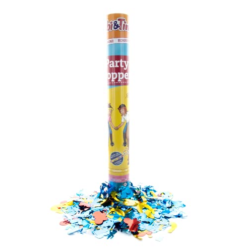 Party Factory `Bibi & Tina´ Party Popper 1er Set, 40 cm Konfettikanone mit bunt schimmerndem Konfetti, bis zu 8 m Flughöhe Party Factory `Bibi & Tina´ Party Popper 1er Set, 40 cm Konfettikanone mit bunt schimmerndem Konfetti, bis zu 8 m Flughöhe von Party Factory