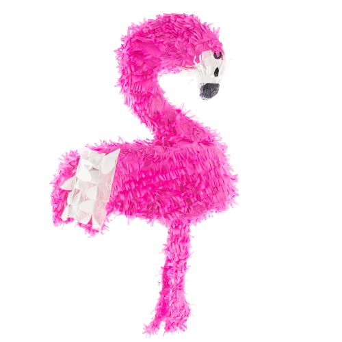 Party Factory Flamingo Pinata, pink, 70x40cm, Kinder Partyspiel, Schlag-Pinata, Kindergeburtstag, Dekoration zum Geburtstag von Party Factory