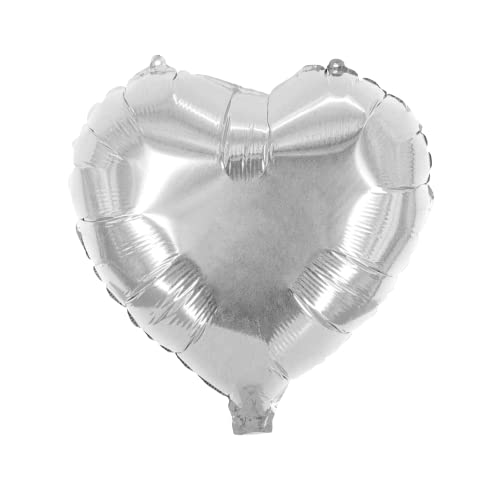 Party Factory Folienballon Herz, silber, Ø 45cm, Heliumballon, hochglänzender Luftballon Helium, Luftballons für Muttertag, Hochzeit, JGA, Geburtstag Party Factory Folienballon Herz, silber, Ø 45cm, Heliumballon, hochglänzender Luftballon Helium, Luftballons für Muttertag, Hochzeit, JGA, Geburtstag von Party Factory