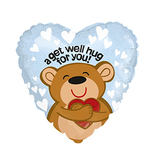 Party Factory Folienballon Herz "a get well hug for you" Ø 45cm, Heliumballon, Luftballon Party Factory Folienballon Herz "a get well hug for you" Ø 45cm, Heliumballon, Luftballon von Party Factory