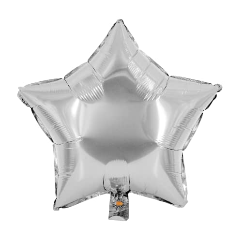 Party Factory Folienballon Stern, silber, Ø 45cm, Heliumballon, hochglänzender Luftballon für Geburtstag, Hochzeit, Party Party Factory Folienballon Stern, silber, Ø 45cm, Heliumballon, hochglänzender Luftballon für Geburtstag, Hochzeit, Party von Party Factory