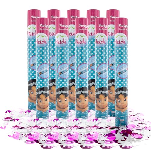 Party Factory `Heidi´ Party Popper 10er Set, 40 cm Konfettikanone mit bunt schimmerndem Konfetti, bis zu 8 m Flughöhe Party Factory `Heidi´ Party Popper 10er Set, 40 cm Konfettikanone mit bunt schimmerndem Konfetti, bis zu 8 m Flughöhe von Party Factory